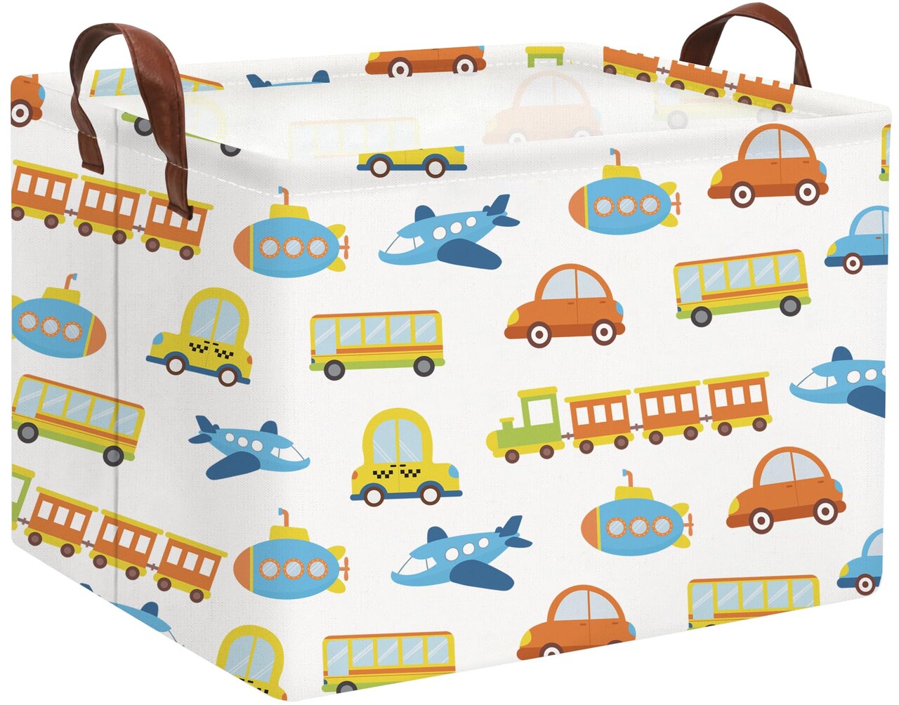 Car Kids Storage Basket Baby Boy Girls Basket Gift Basket Empty Cute Storage Bin Organizer Boxes Kids Toy Basket Rectangular Car Room Decor Book Shelf Basket (Car)